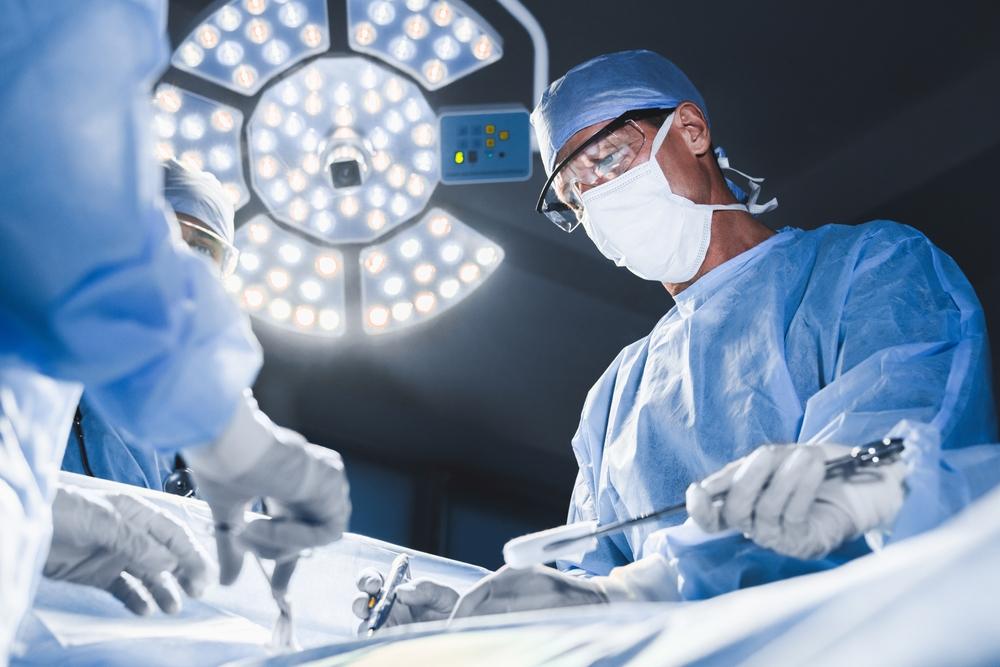 Surgeon in operating room.