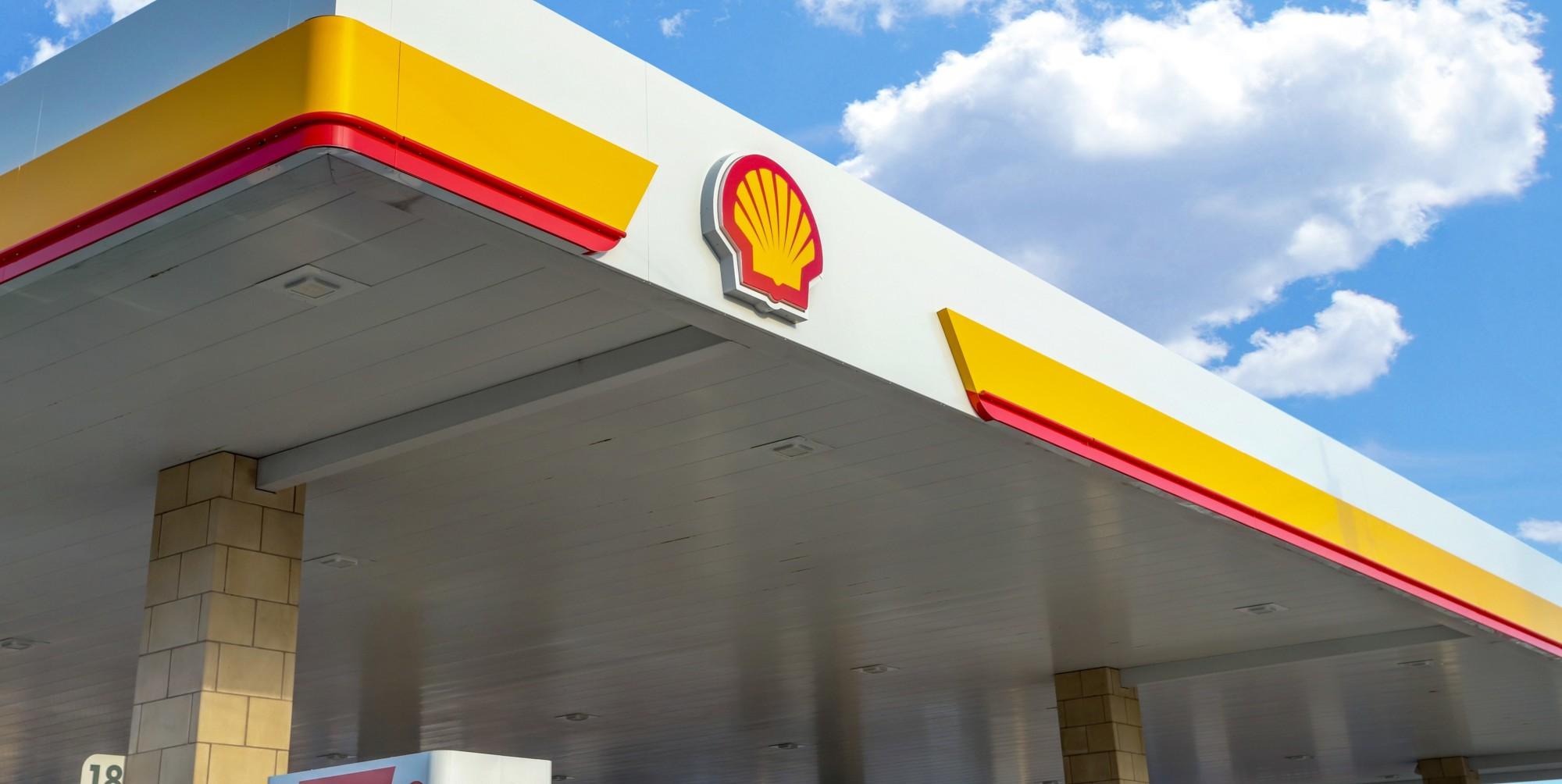 shell station logo closeup