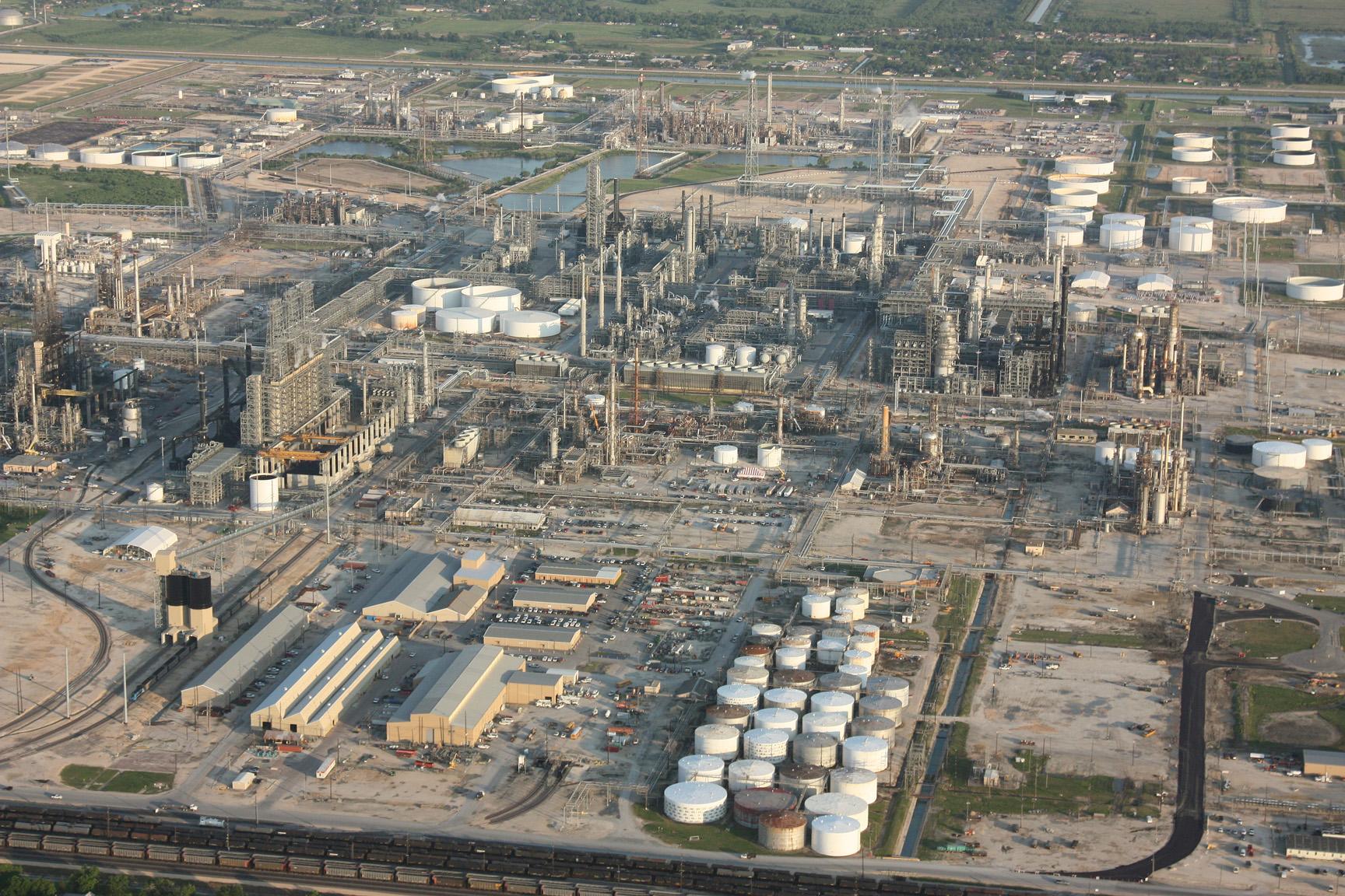 Aerial of Port Arthur Refinery in 2012.